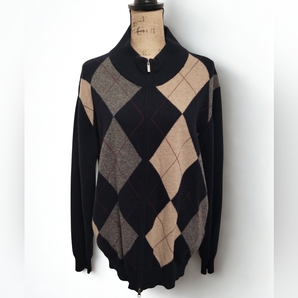 Massimo Dutti Cashmere Wool Zip Cardigan Women's Size L